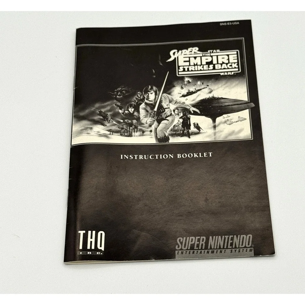 Super Star Wars Empire Strikes Back SNES Instruction Manual ONLY 1993 Nintendo